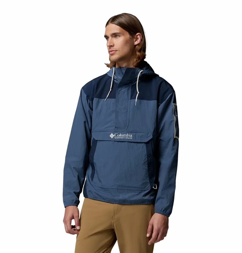 Columbia Men's Challenger Windbreaker Anorak - Dark Mountain/Collegiate Navy