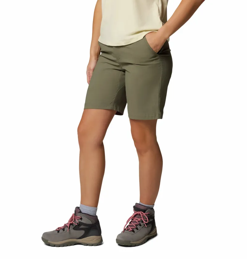 Columbia Women's  Leslie Falls Long Short - Stone Green-2