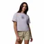 Columbia Women's Rolling Bend Graphic Relaxed Crop T-Shirt - Lavender Pearl/Gem Focused