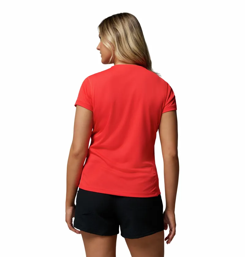 Columbia Women's Zero Rules Light Technical T-Shirt - Poppy Red-1