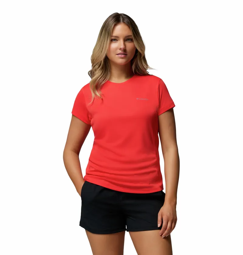 Columbia Women's Zero Rules Light Technical T-Shirt - Poppy Red