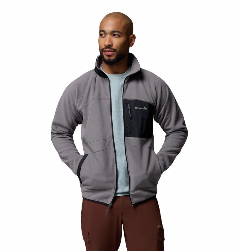 Columbia Men's Fast Trek Overlay Fleece Jacket - City Grey-2
