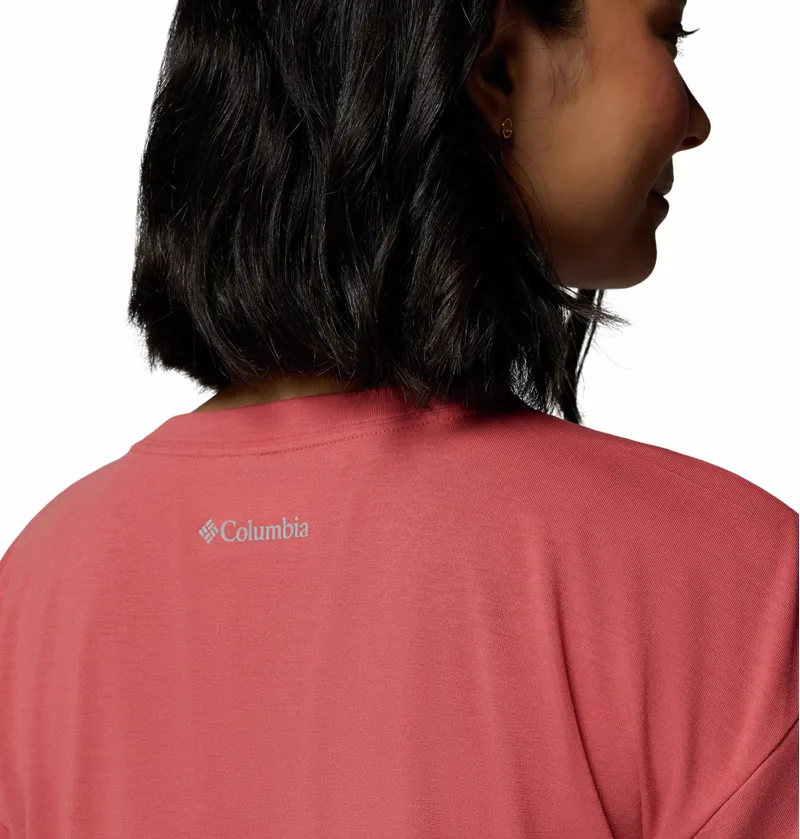 Columbia Women's Daniela Falls Technical T-Shirt - Washed Red-4