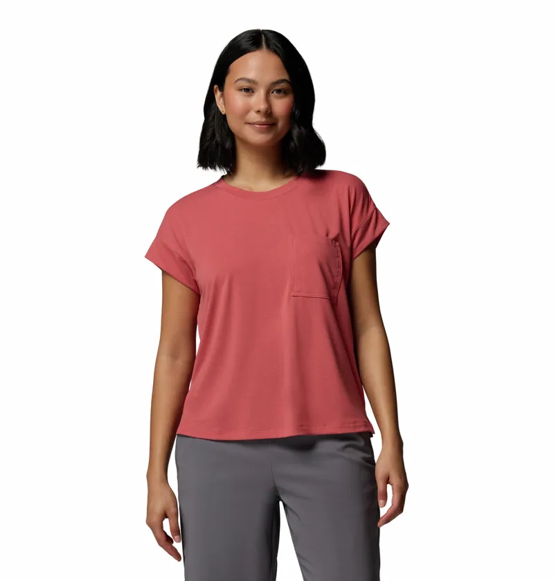 Columbia Women's Daniela Falls Technical T-Shirt - Washed Red