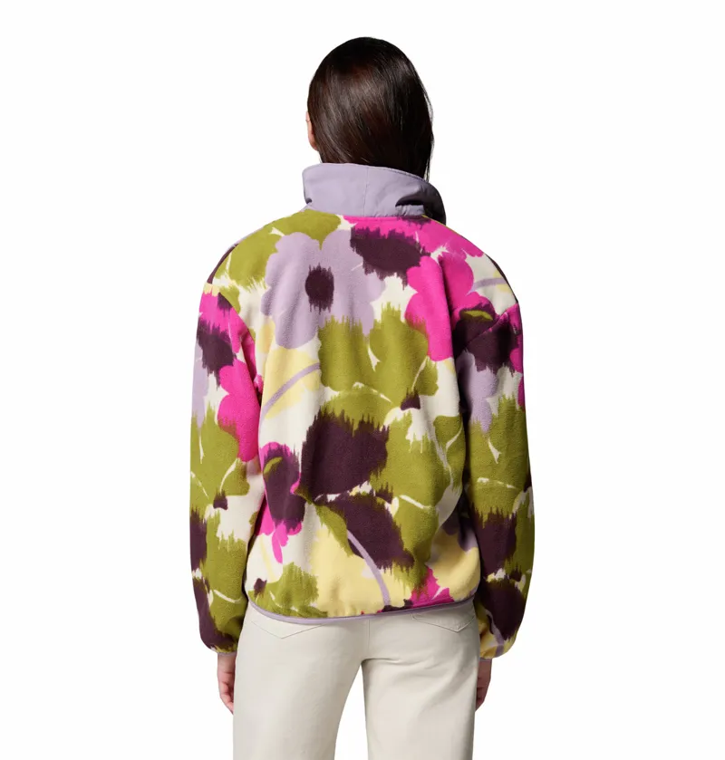 Columbia Women's Sequoia Grove Printed Half Zip Fleece - Fuchsia/Ikatbloom-2