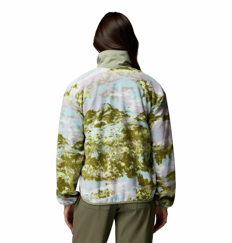 Columbia Women's Sequoia Grove Printed Half Zip Fleece - Citron Haze/Fieldaze-2