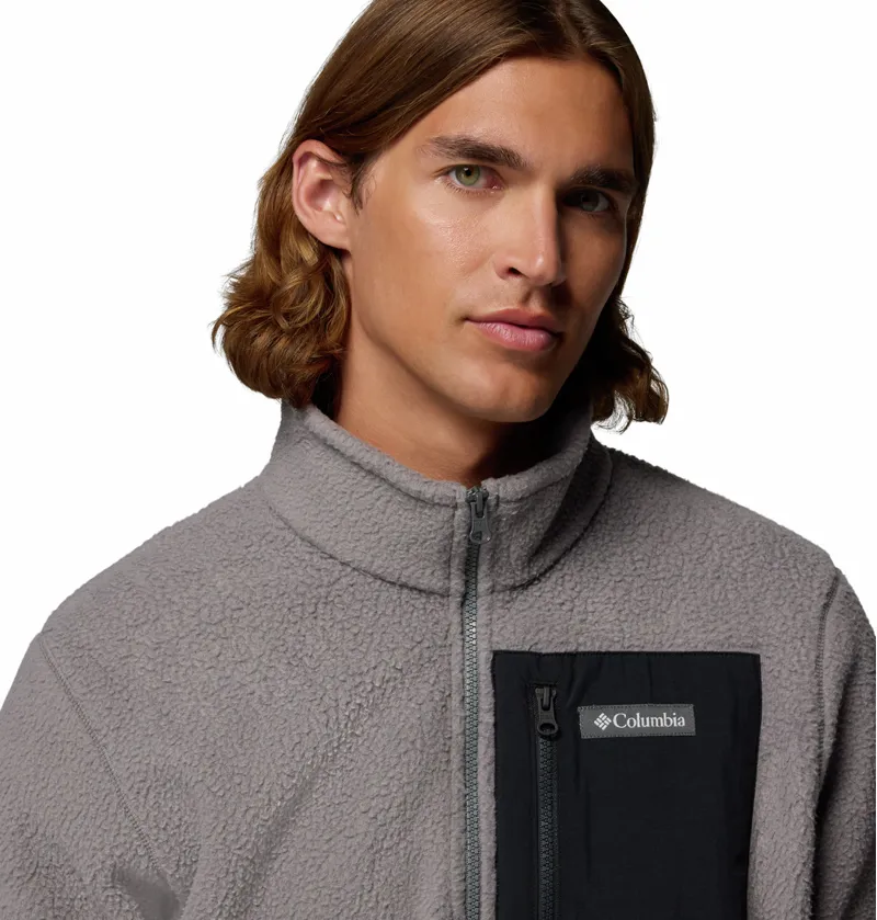 Columbia Men's Jasper Ridge Pebbled Half Zip Fleece - City Grey/Black	-3