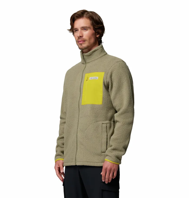 Columbia Men's Jasper Ridge Pebbled Full Zip Fleece - Stone Green/Antique Moss-2