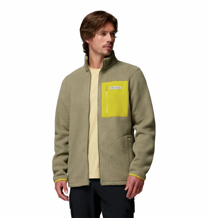 Columbia Men's Jasper Ridge Pebbled Full Zip Fleece - Stone Green/Antique Moss-3