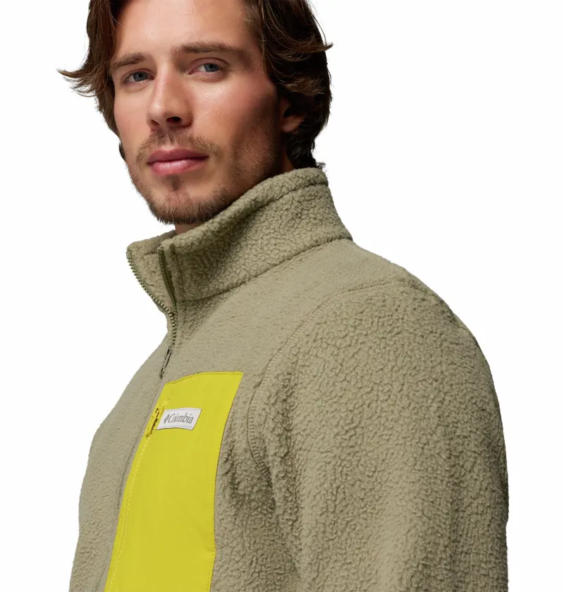 Columbia Men's Jasper Ridge Pebbled Full Zip Fleece - Stone Green/Antique Moss-4