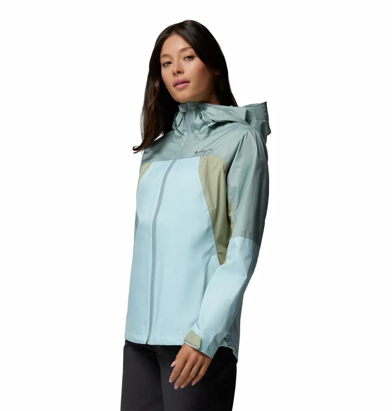 Columbia Women's Inner Limits IV Waterproof Jacket - Marine Light/Crushed Blue/Safari-1