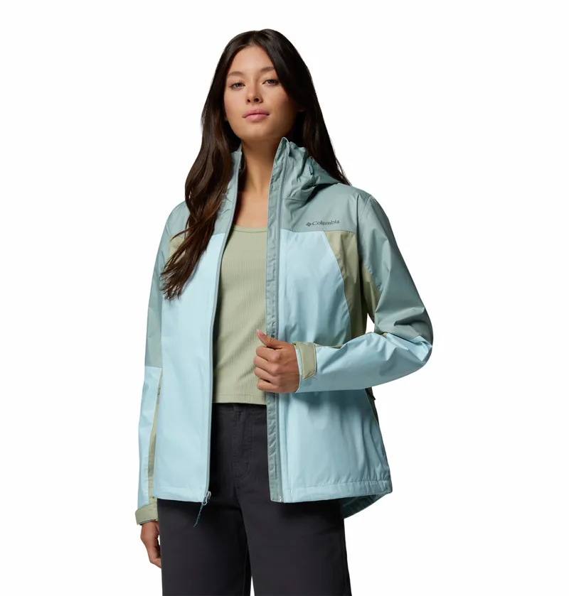 Columbia Women's Inner Limits IV Waterproof Jacket - Marine Light/Crushed Blue/Safari-2