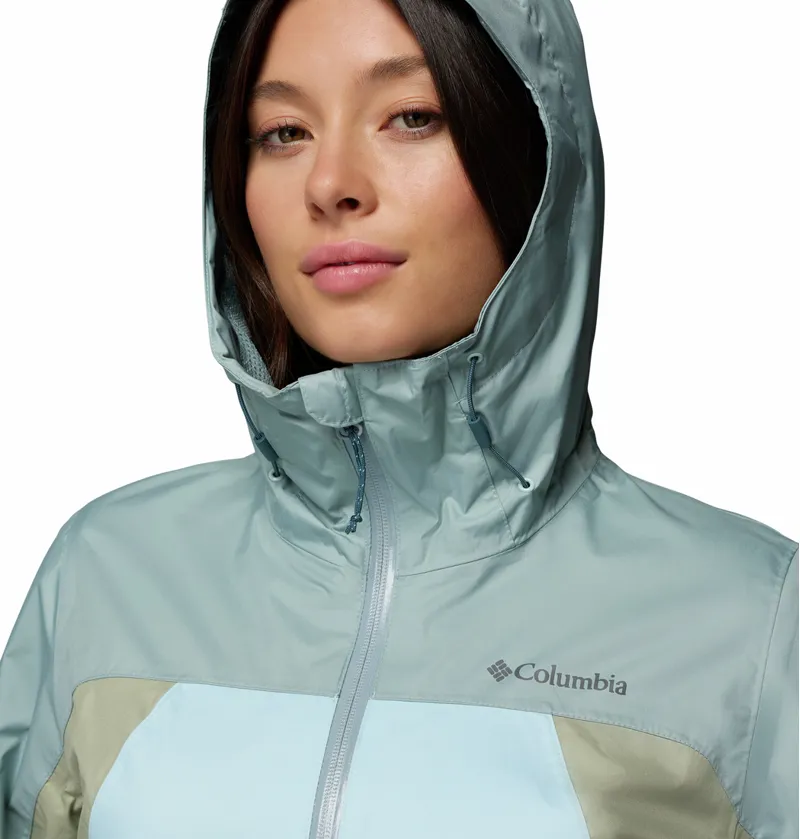 Columbia Women's Inner Limits IV Waterproof Jacket - Marine Light/Crushed Blue/Safari-5
