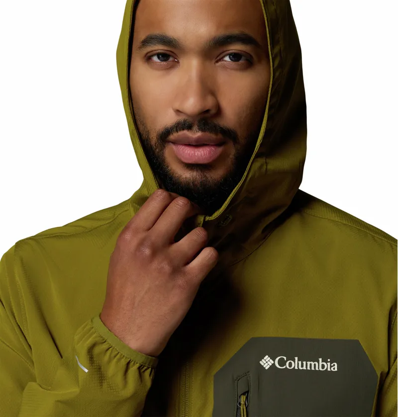 Columbia Men's Tall Heights III Hooded Softshell Jacket - Mossy Green/Greenscape-5