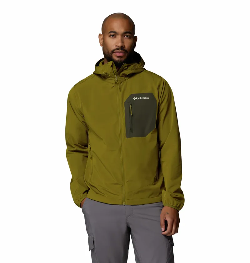 Columbia Men's Tall Heights III Hooded Softshell Jacket - Mossy Green/Greenscape