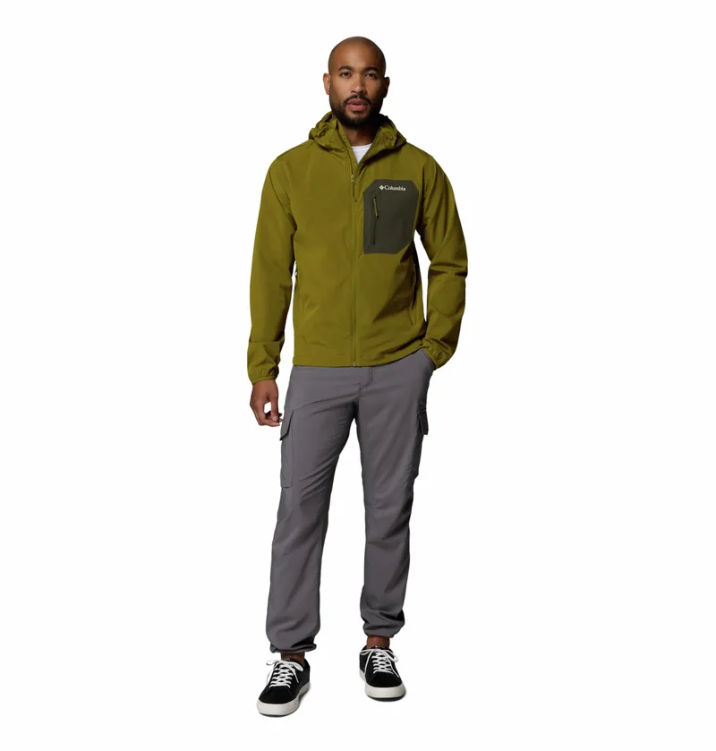 Columbia Men's Tall Heights III Hooded Softshell Jacket - Mossy Green/Greenscape-4