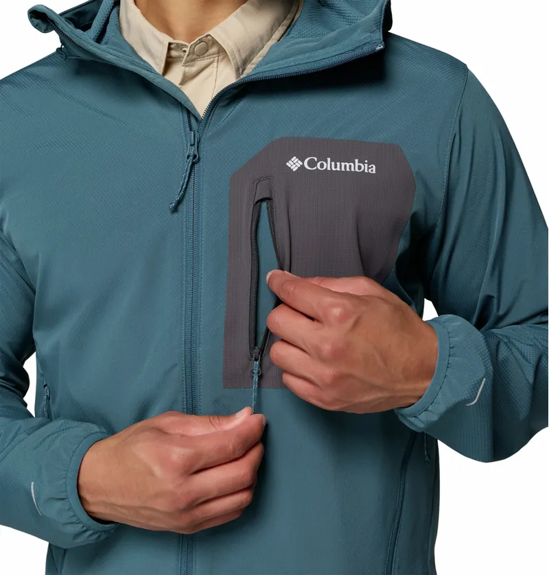 Columbia Men's Tall Heights III Hooded Softshell Jacket - Everblue/Shark-6