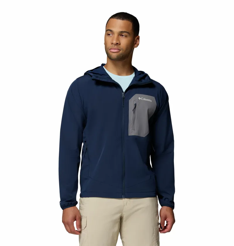 Columbia Men's Tall Heights III Hooded Softshell Jacket - Collegiate Navy/City Grey