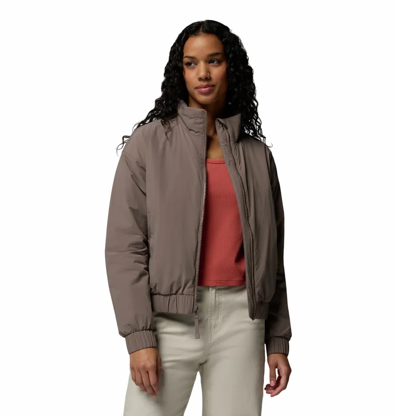 Columbia Women's AmazeStretch Insulated Bomber Jacket - Iron-1