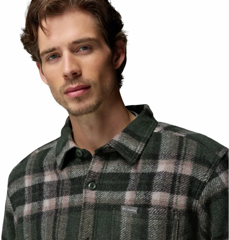 Columbia Men's Hunter Arch Shirt Jacket - Greenscape Track Plaid-5