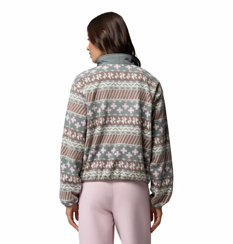 Columbia Women's Sequoia Grove II Printed Half Zip Fleece - Iron Wizard Island-2