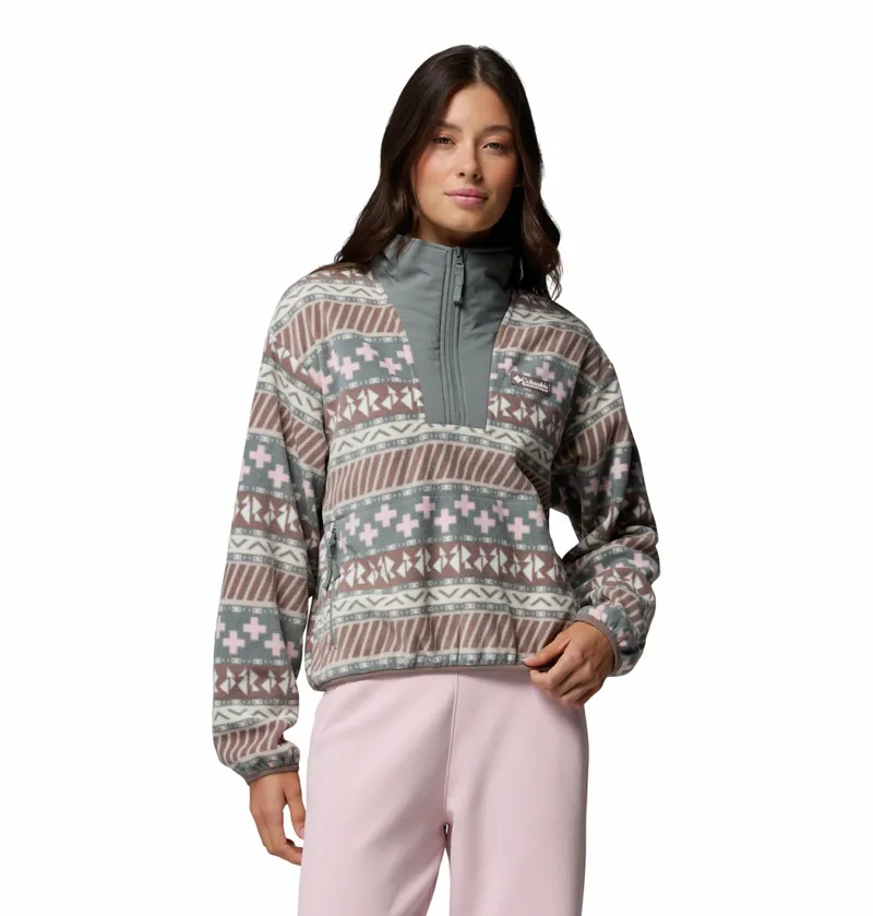 Columbia Women's Sequoia Grove II Printed Half Zip Fleece - Iron Wizard Island