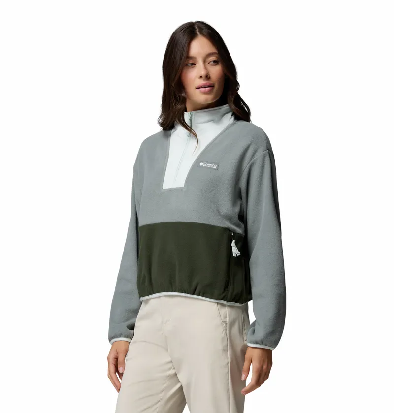 Columbia Women's Sequoia Grove Half Zip Fleece - Sedona Sage/Greenscape/Tea Light