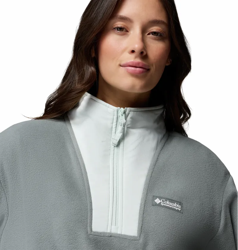 Columbia Women's Sequoia Grove Half Zip Fleece - Sedona Sage/Greenscape/Tea Light-4