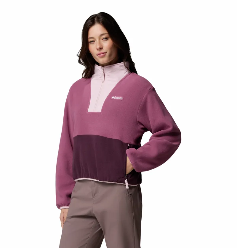 Columbia Women's Sequoia Grove Half Zip Fleece - Antique Mauve/Moonvista/Mineral Pink-1