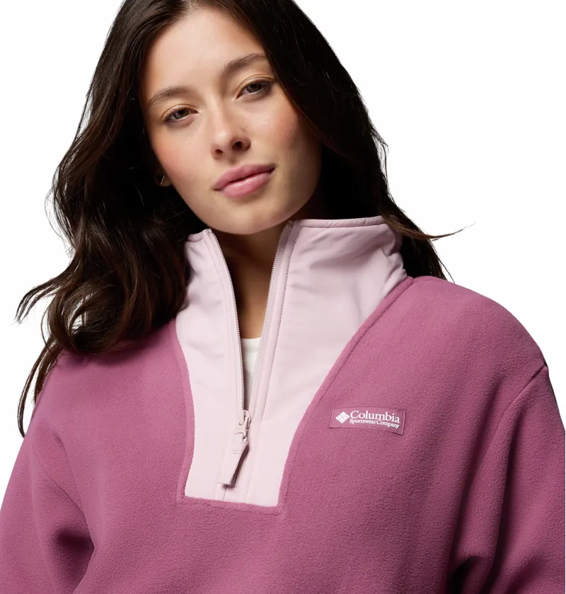 Columbia Women's Sequoia Grove Half Zip Fleece - Antique Mauve/Moonvista/Mineral Pink-4