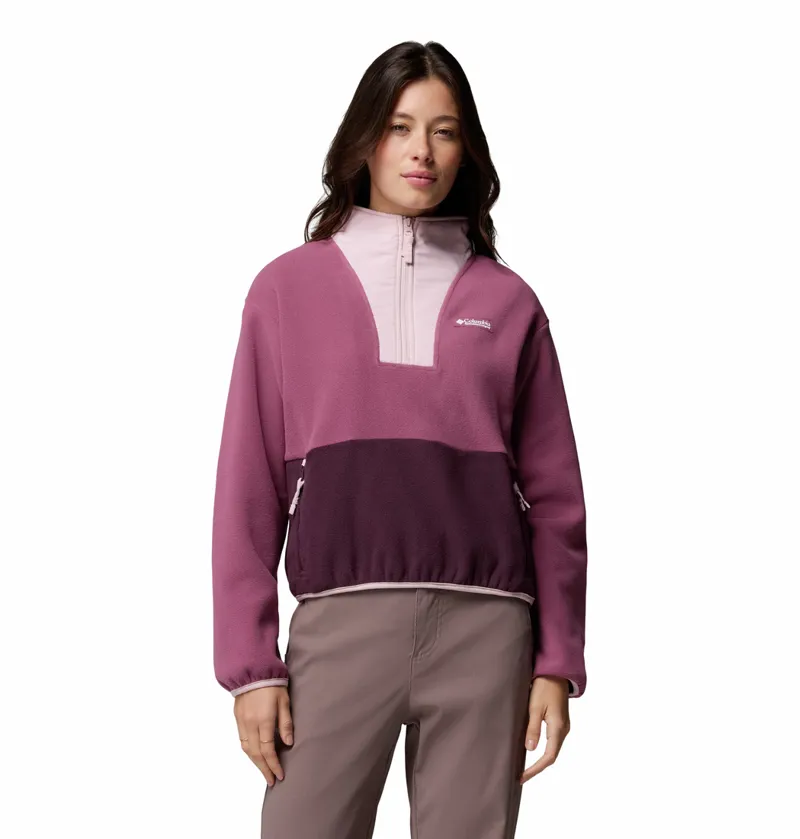 Columbia Women's Sequoia Grove Half Zip Fleece - Antique Mauve/Moonvista/Mineral Pink