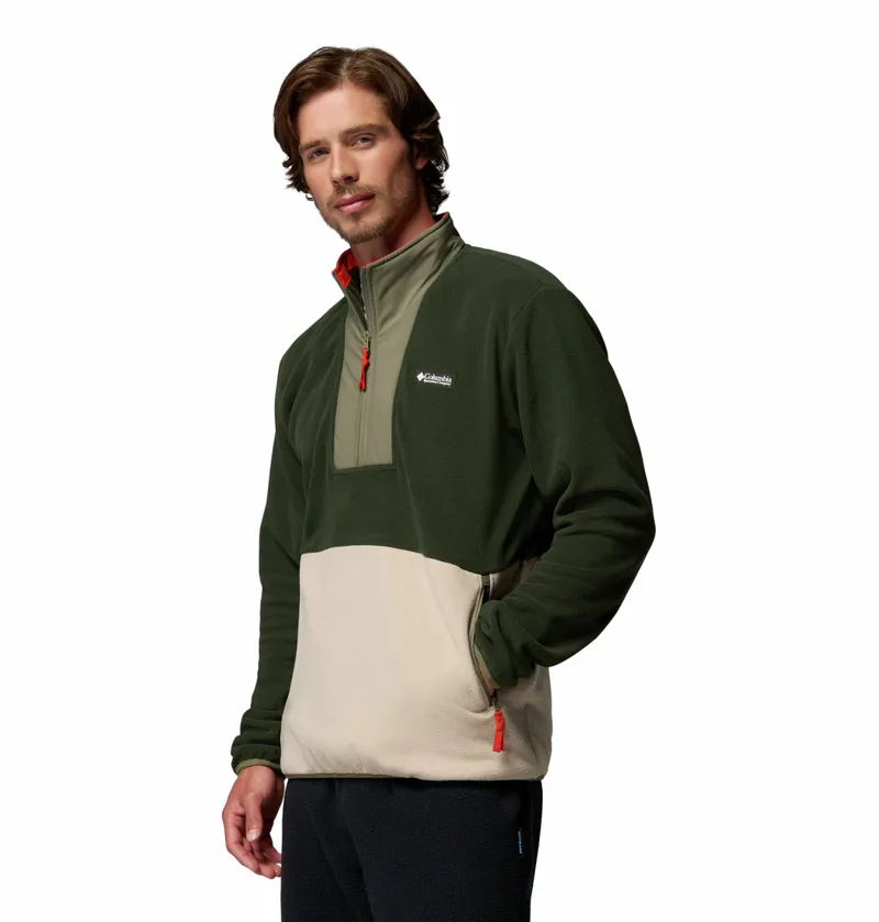 Columbia Men's Sequoia Grove II Half Zip Fleece - Greenscape/Ancient Fossil/Stone Green-1