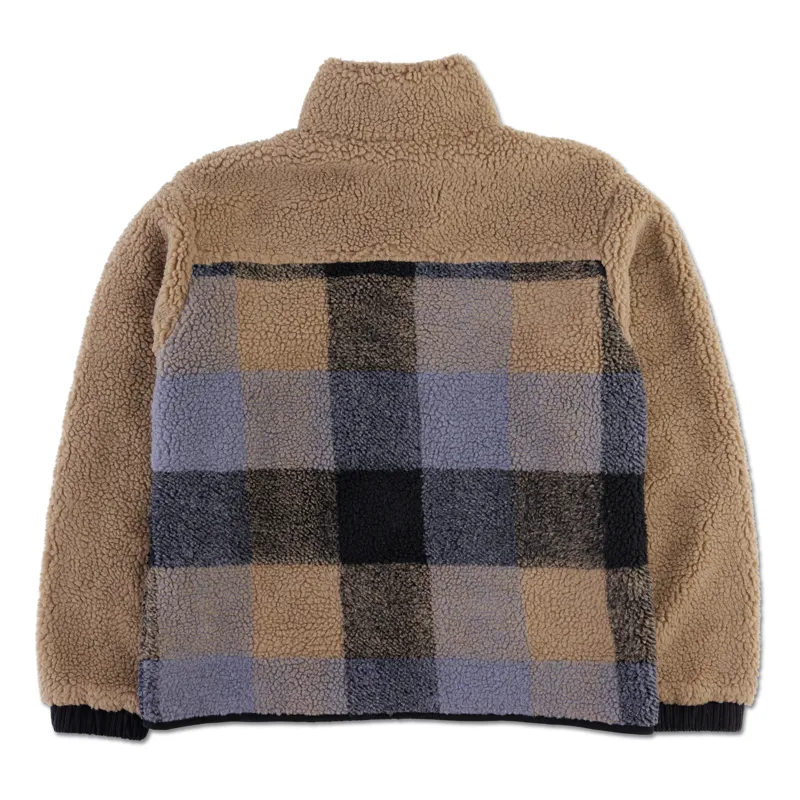 Kavu Willow Creek Sherpa Fleece Jacket - Nightshade Plaid-1