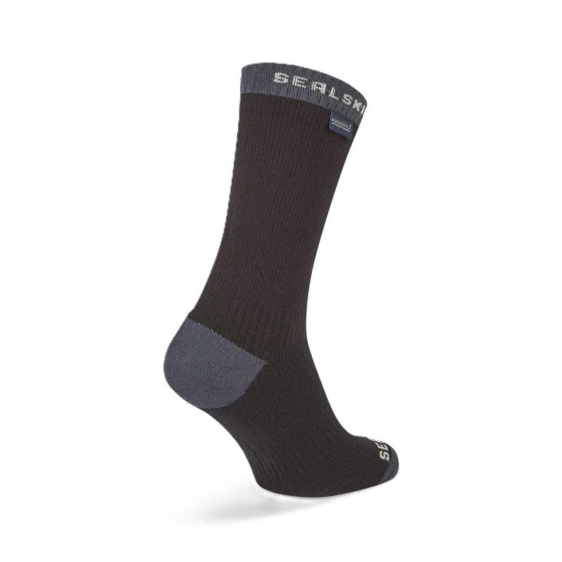 Sealskinz Wiveton Aquasealz Waterproof Mid Length Sock - Black-1