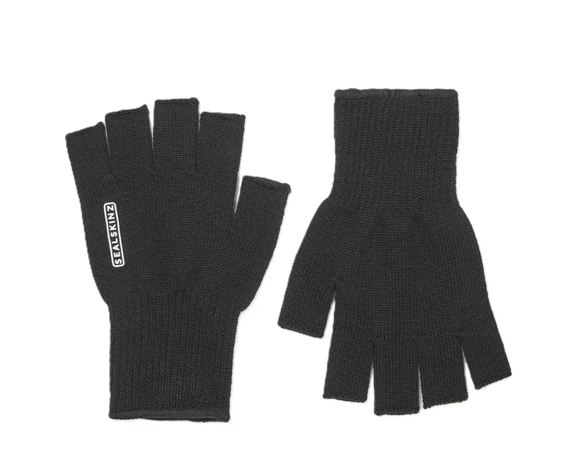 Sealskinz Thornham Solo Merino Fingerless Glove - Black