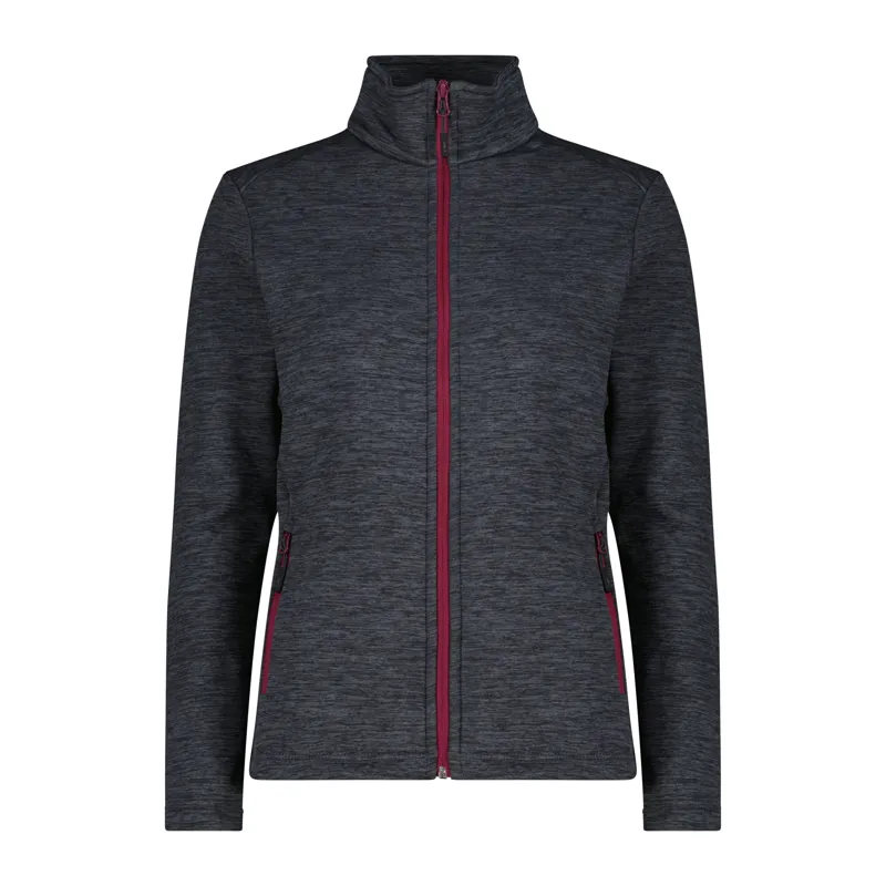 CMP Woman's Stretch Performance Full Zip Fleece - Titanio/Peony