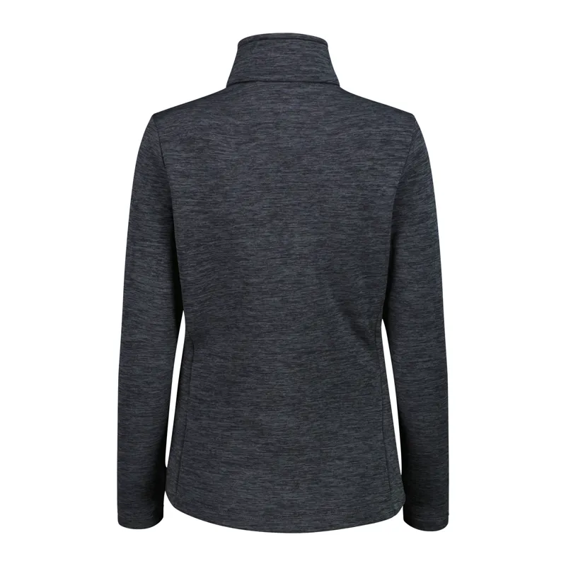 CMP Woman's Stretch Performance Full Zip Fleece - Titanio/Peony-1