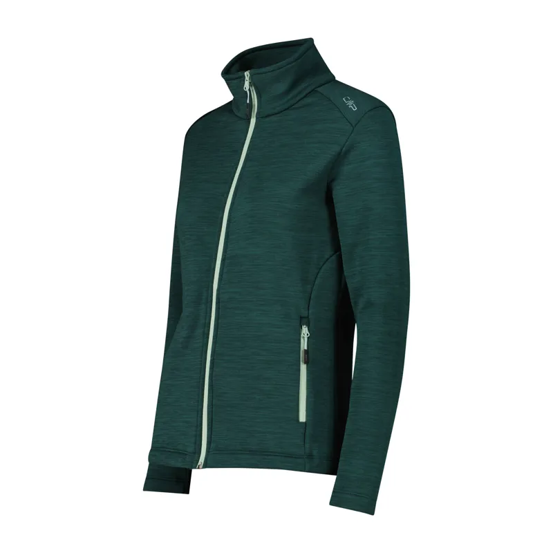 CMP Woman's Stretch Performance Full Zip Fleece - Trek Green-2