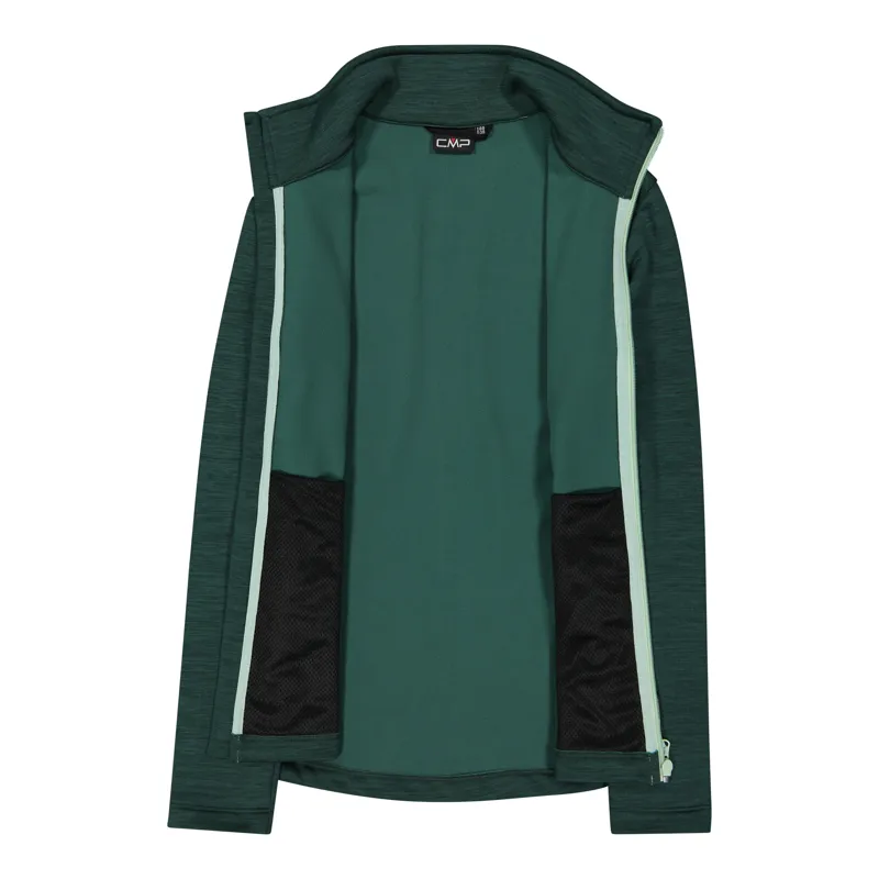 CMP Woman's Stretch Performance Full Zip Fleece - Trek Green-3