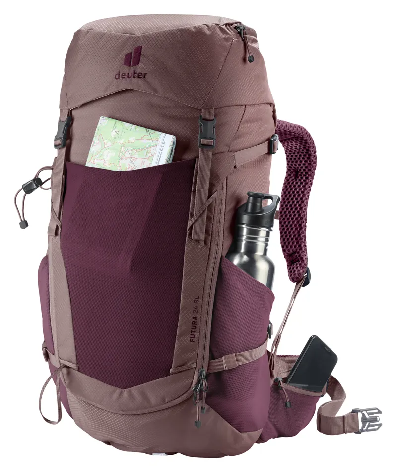 Deuter Women's Futura 24 Litre SL Hiking Backpack - Cassis/Ashrose-8