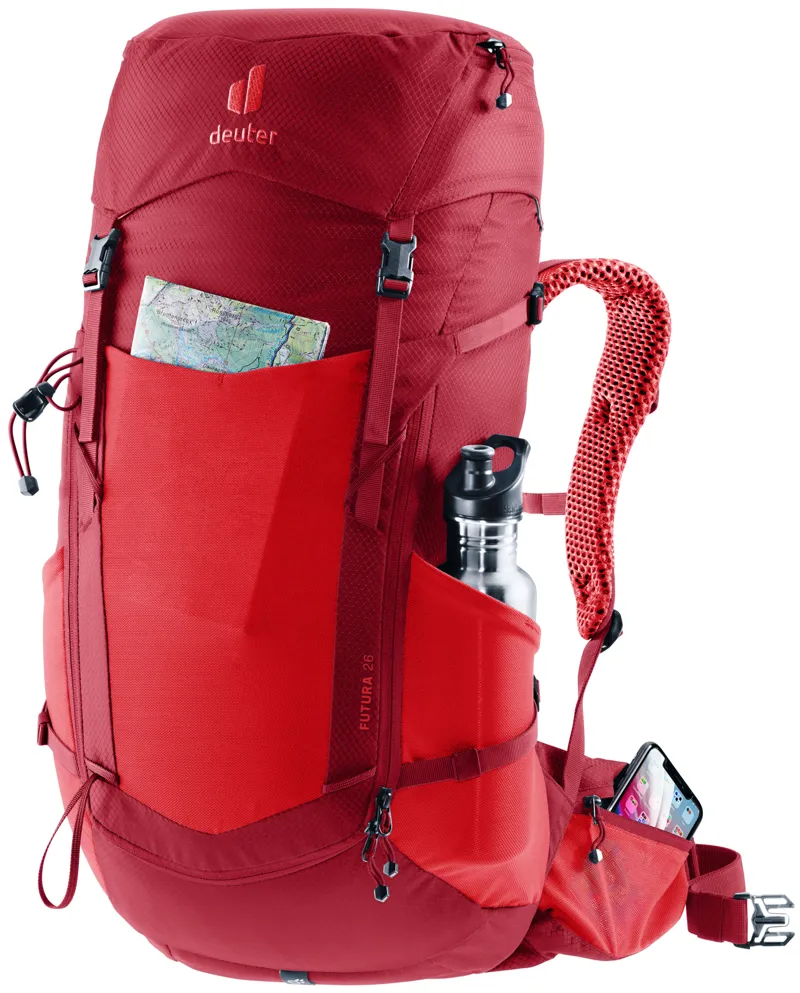 Deuter Futura 26 Litre Hiking Backpack - Cherry/Masala-5