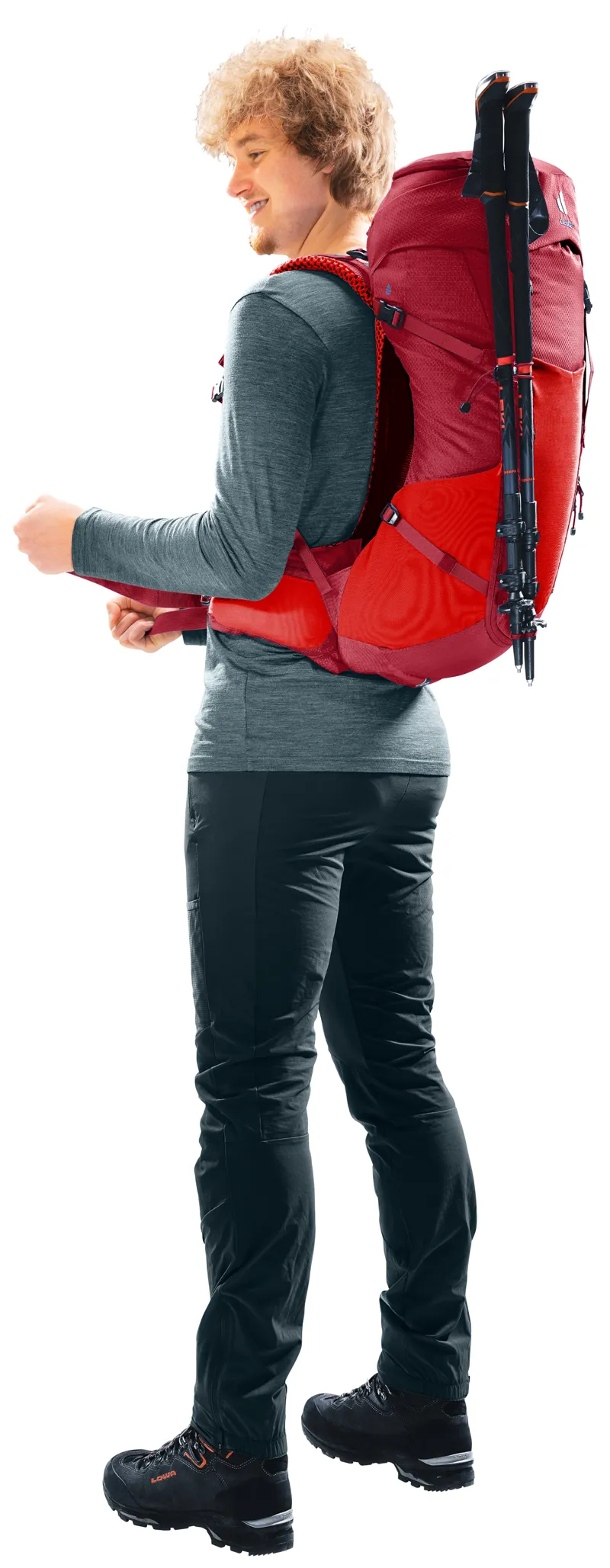 Deuter Futura 32 Litre Hiking Backpack - Cherry/Masala-12