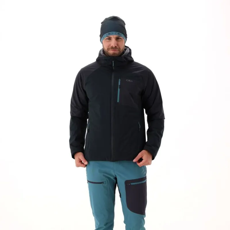CMP Men's HighLoft Waterproof Insulated Hooded Jacket - Nero/Anthracite-5