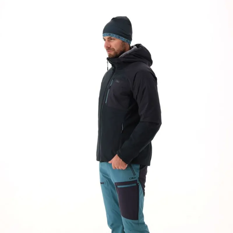 CMP Men's HighLoft Waterproof Insulated Hooded Jacket - Nero/Anthracite-6