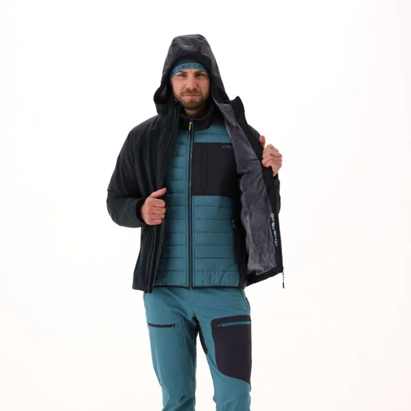 CMP Men's HighLoft Waterproof Insulated Hooded Jacket - Nero/Anthracite-9