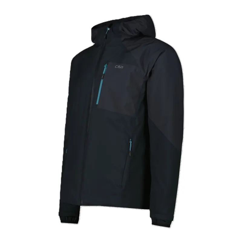 CMP Men's HighLoft Waterproof Insulated Hooded Jacket - Nero/Anthracite-2