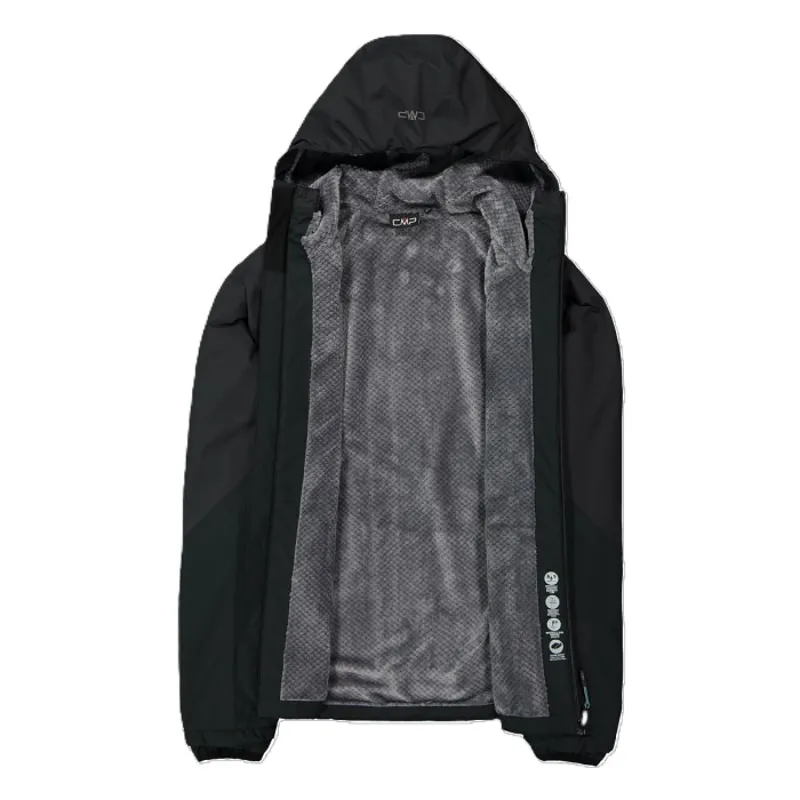 CMP Men's HighLoft Waterproof Insulated Hooded Jacket - Nero/Anthracite-3