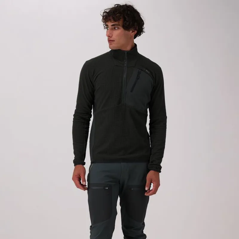CMP Men's Unlimitech Lightweight Grid Tech Half Zip Fleece Jacket - Jungle-3
