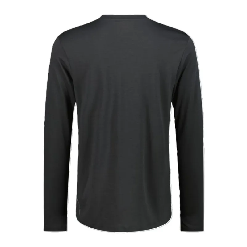 CMP Men's Long Sleeve Merino Blend Base Layer - Solid Black-1
