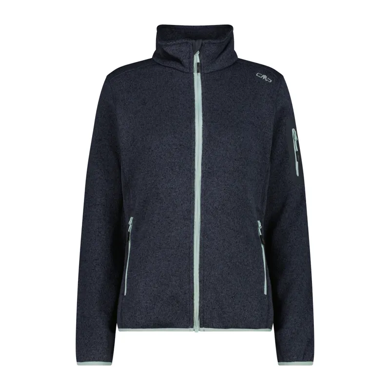 CMP Women's mèlange Knit-Tech heavy fleece - Titanio/Darker